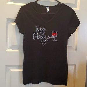 Chris's stuff wine shirt